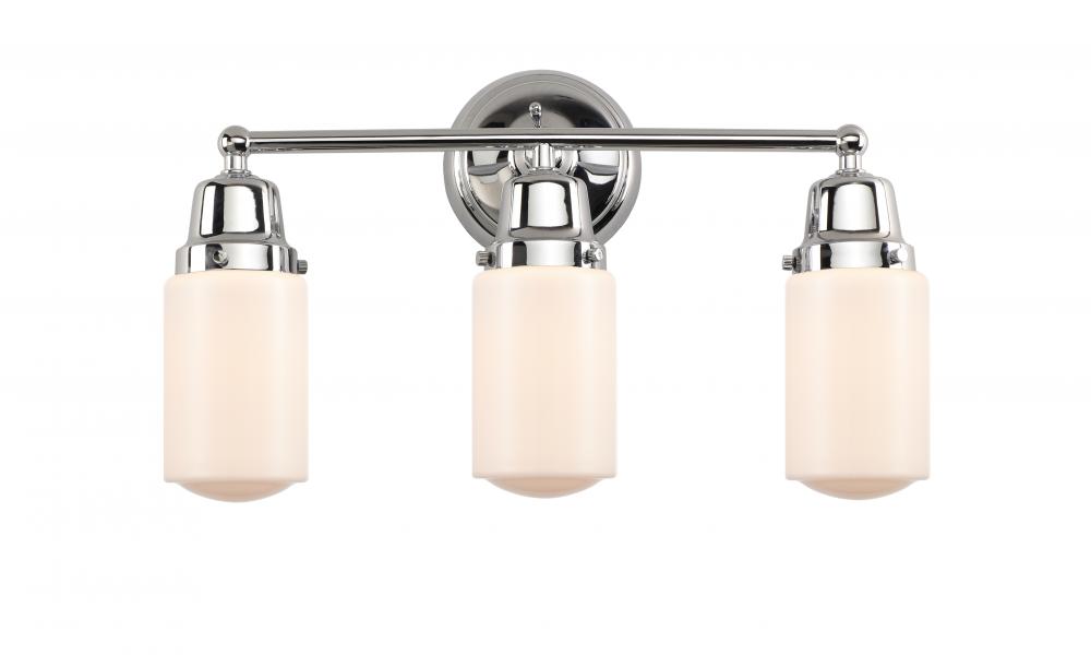 Dover - 3 Light - 21 inch - Polished Chrome - Bath Vanity Light