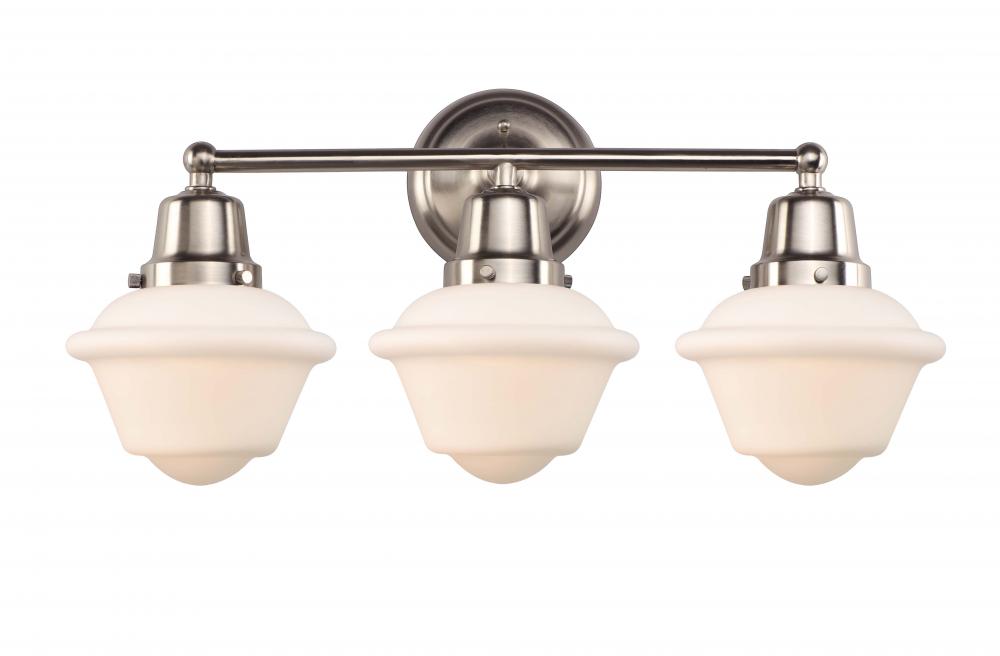 Oxford - 3 Light - 24 inch - Brushed Satin Nickel - Bath Vanity Light