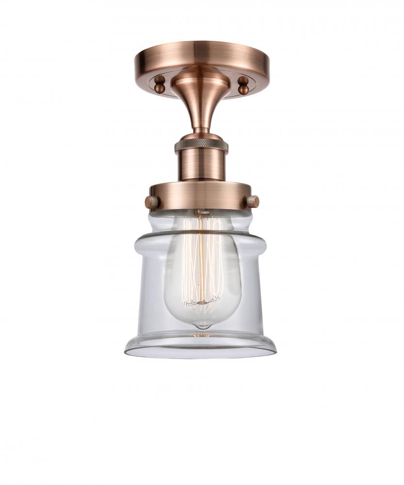 Canton - 1 Light - 6 inch - Antique Copper - Semi-Flush Mount