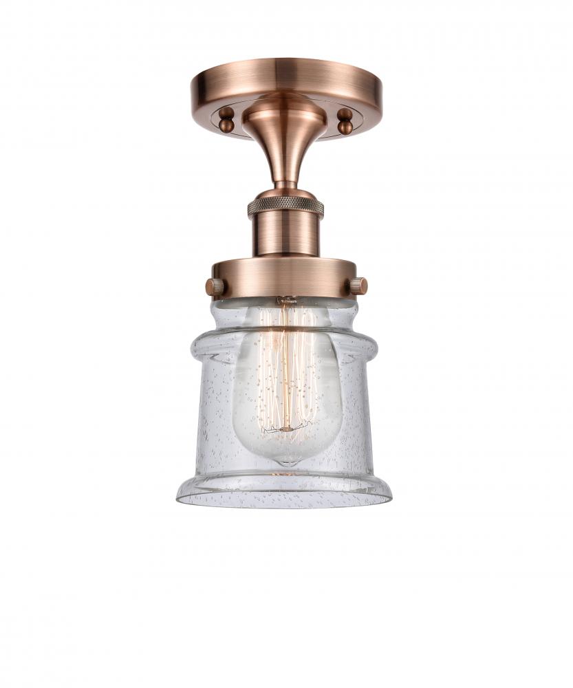 Canton - 1 Light - 6 inch - Antique Copper - Semi-Flush Mount