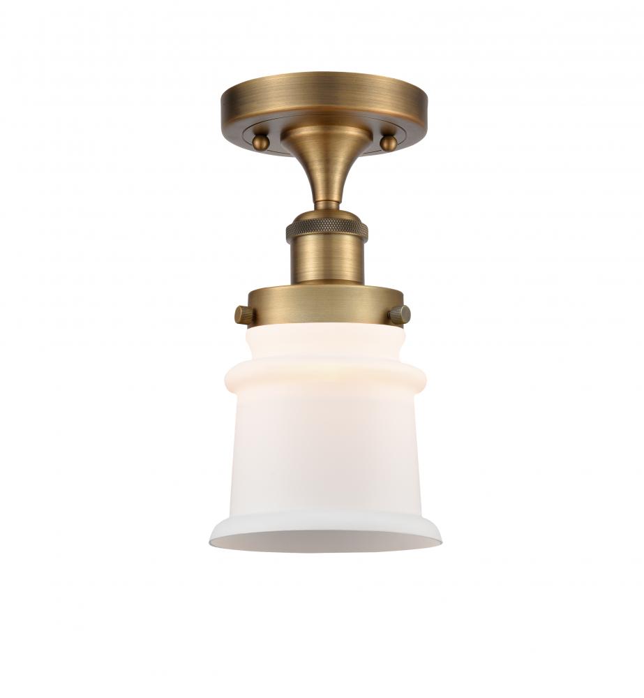 Canton - 1 Light - 6 inch - Brushed Brass - Semi-Flush Mount