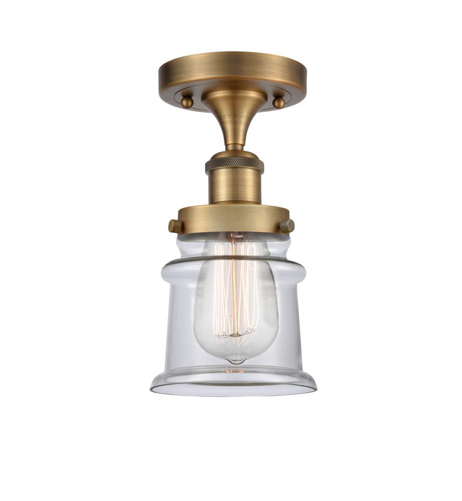 Canton - 1 Light - 6 inch - Brushed Brass - Semi-Flush Mount