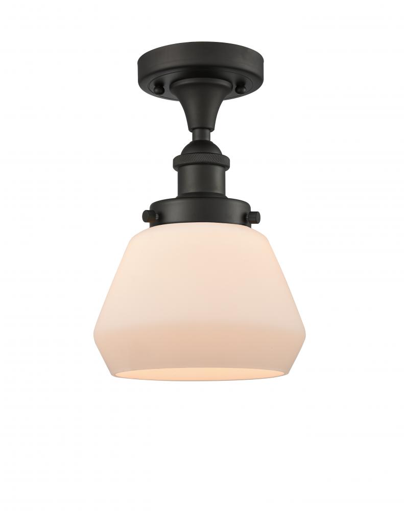 Fulton - 1 Light - 6 inch - Oil Rubbed Bronze - Semi-Flush Mount