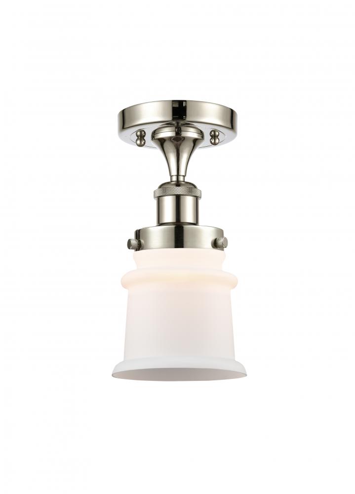 Canton - 1 Light - 6 inch - Polished Nickel - Semi-Flush Mount