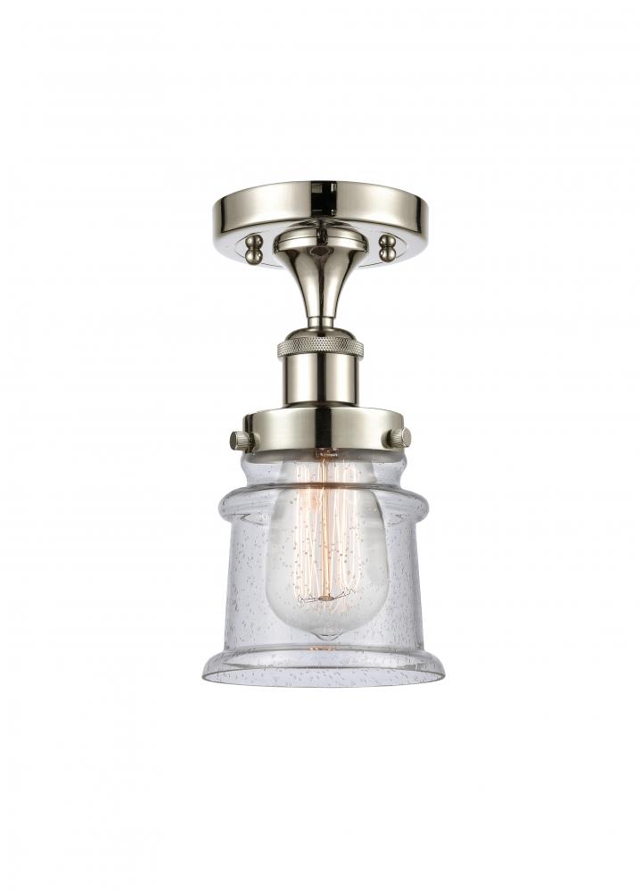 Canton - 1 Light - 6 inch - Polished Nickel - Semi-Flush Mount