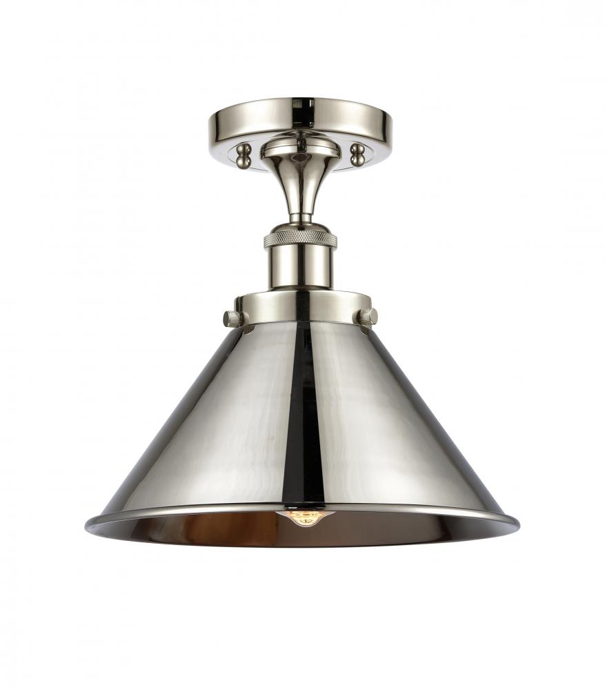 Briarcliff - 1 Light - 10 inch - Polished Chrome - Semi-Flush Mount