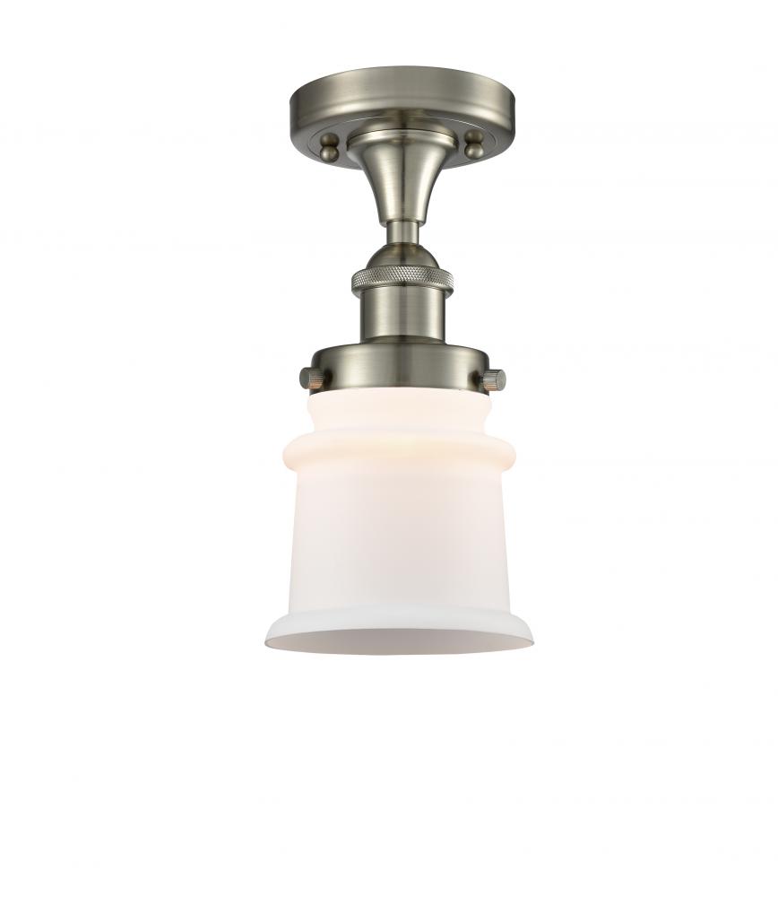 Canton - 1 Light - 6 inch - Brushed Satin Nickel - Flush Mount