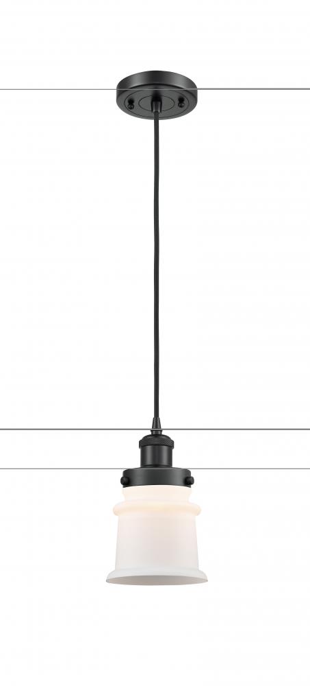 Canton - 1 Light - 6 inch - Matte Black - Cord hung - Mini Pendant