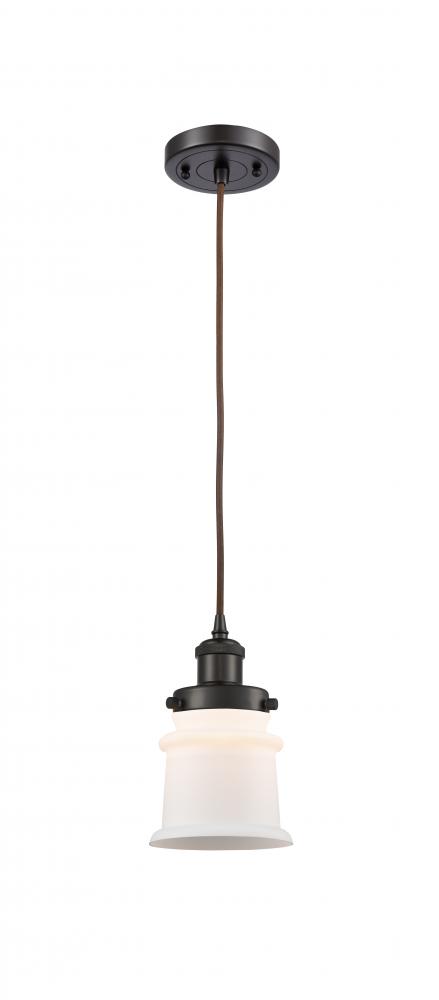 Canton - 1 Light - 6 inch - Oil Rubbed Bronze - Cord hung - Mini Pendant