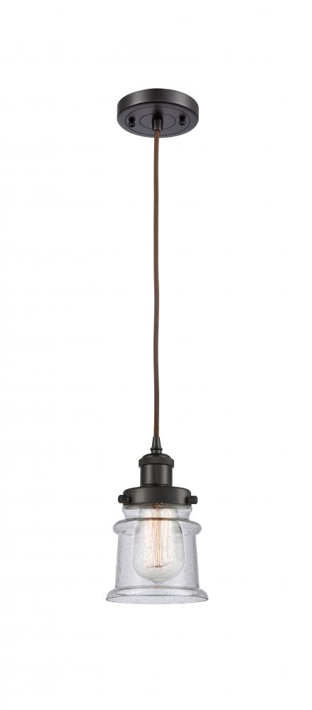 Canton - 1 Light - 6 inch - Oil Rubbed Bronze - Cord hung - Mini Pendant