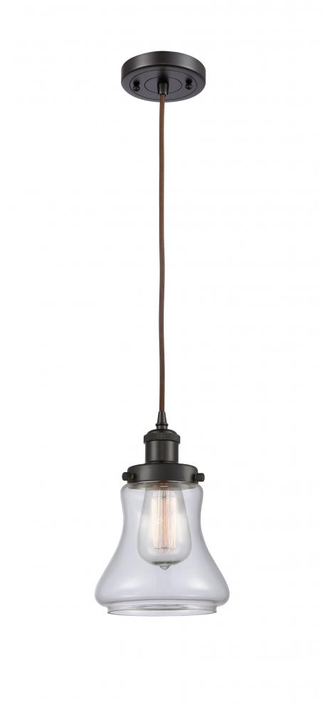 Bellmont - 1 Light - 6 inch - Oil Rubbed Bronze - Cord hung - Mini Pendant