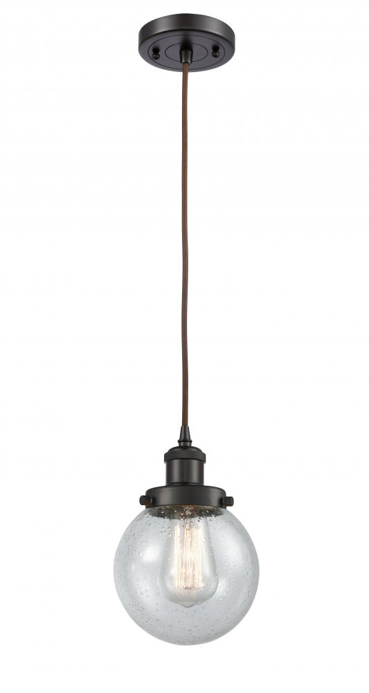 Beacon - 1 Light - 6 inch - Oil Rubbed Bronze - Cord hung - Mini Pendant