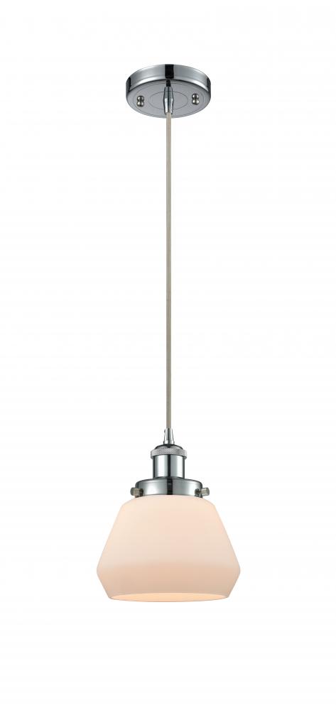 Fulton - 1 Light - 6 inch - Polished Chrome - Cord hung - Mini Pendant