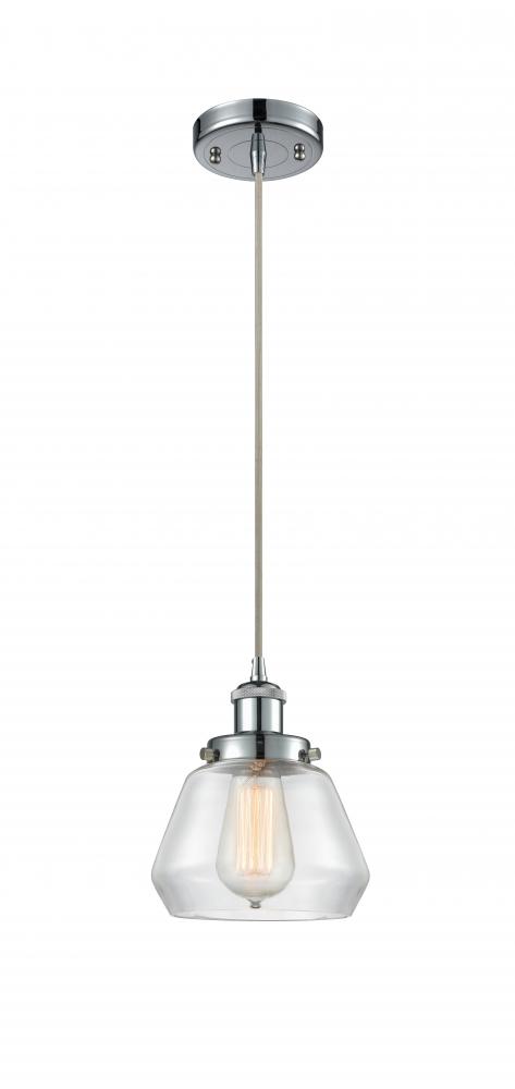 Fulton - 1 Light - 6 inch - Polished Chrome - Cord hung - Mini Pendant