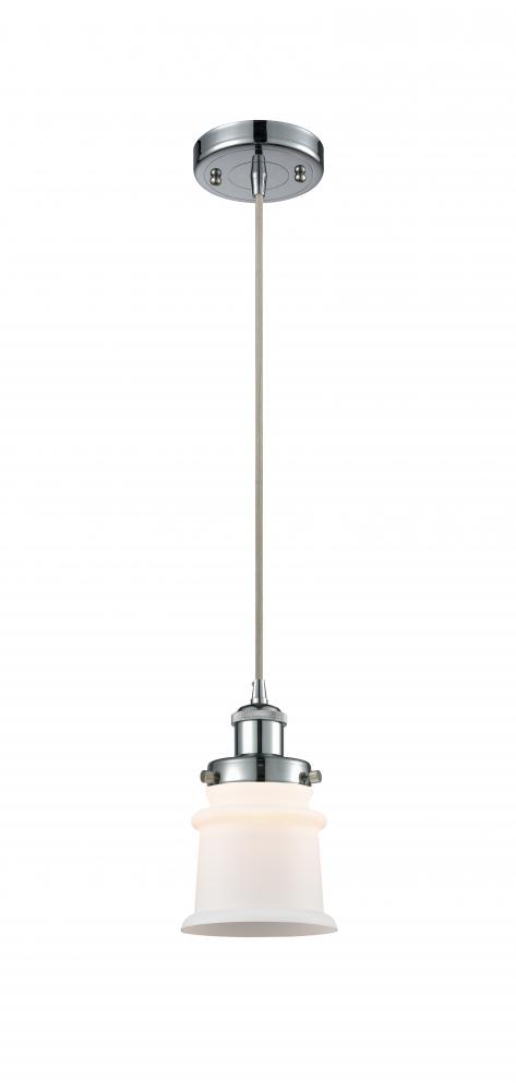 Canton - 1 Light - 6 inch - Polished Chrome - Cord hung - Mini Pendant