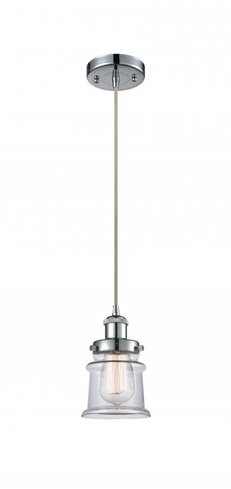 Canton - 1 Light - 6 inch - Polished Chrome - Cord hung - Mini Pendant