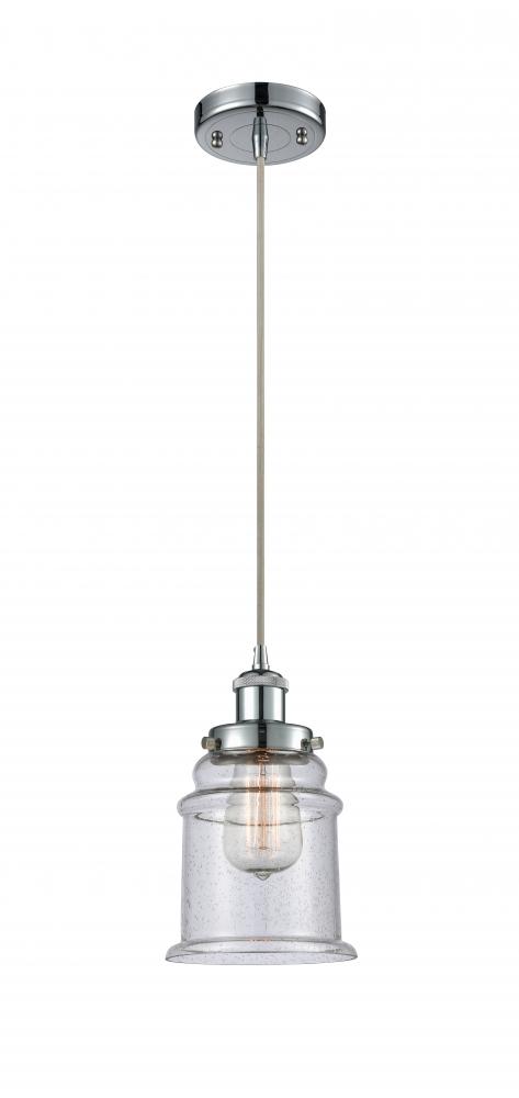 Canton - 1 Light - 6 inch - Polished Chrome - Cord hung - Mini Pendant