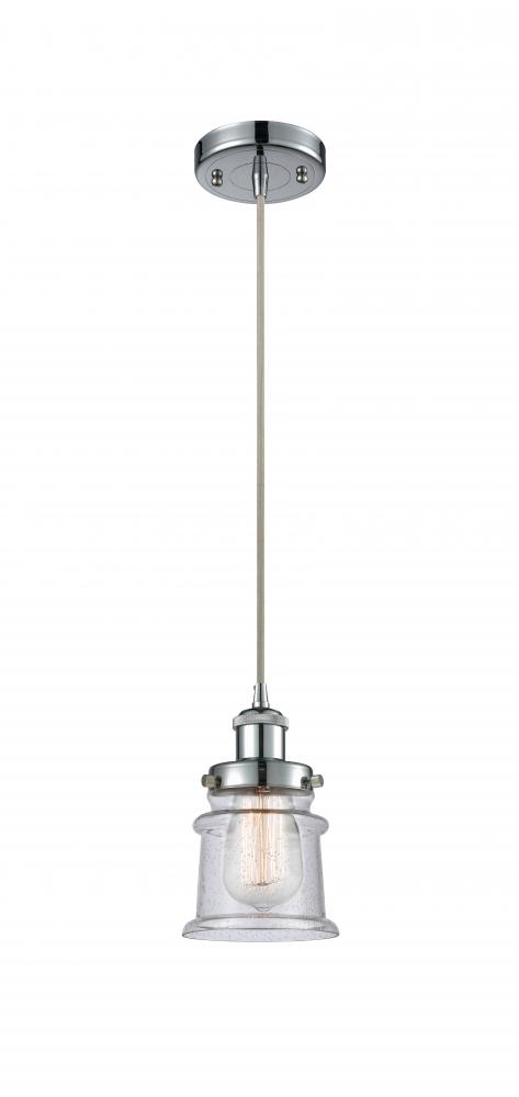 Canton - 1 Light - 6 inch - Polished Chrome - Cord hung - Mini Pendant