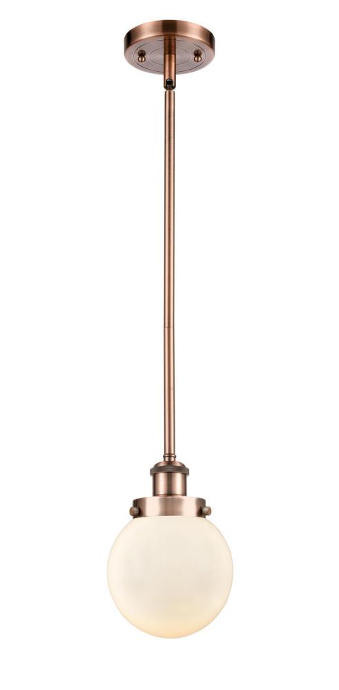 Beacon - 1 Light - 6 inch - Antique Copper - Mini Pendant