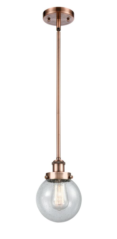 Beacon - 1 Light - 6 inch - Antique Copper - Mini Pendant