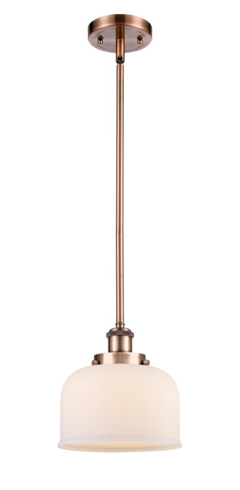 Bell - 1 Light - 8 inch - Antique Copper - Mini Pendant