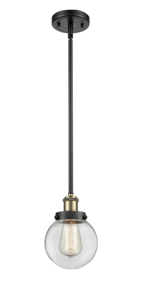 Beacon - 1 Light - 6 inch - Black Antique Brass - Mini Pendant