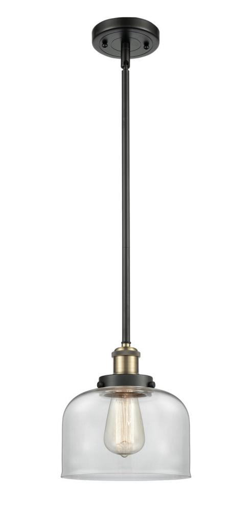 Bell - 1 Light - 8 inch - Black Antique Brass - Mini Pendant