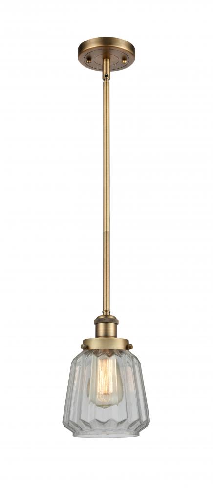 Chatham - 1 Light - 6 inch - Brushed Brass - Mini Pendant