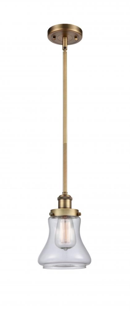 Bellmont - 1 Light - 6 inch - Brushed Brass - Mini Pendant