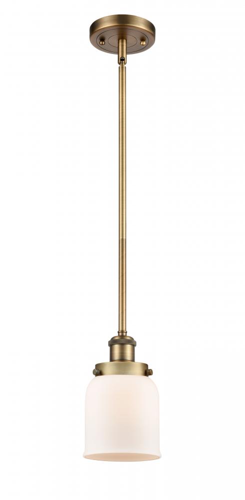 Bell - 1 Light - 5 inch - Brushed Brass - Mini Pendant