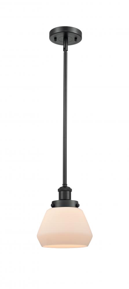 Fulton - 1 Light - 6 inch - Matte Black - Mini Pendant