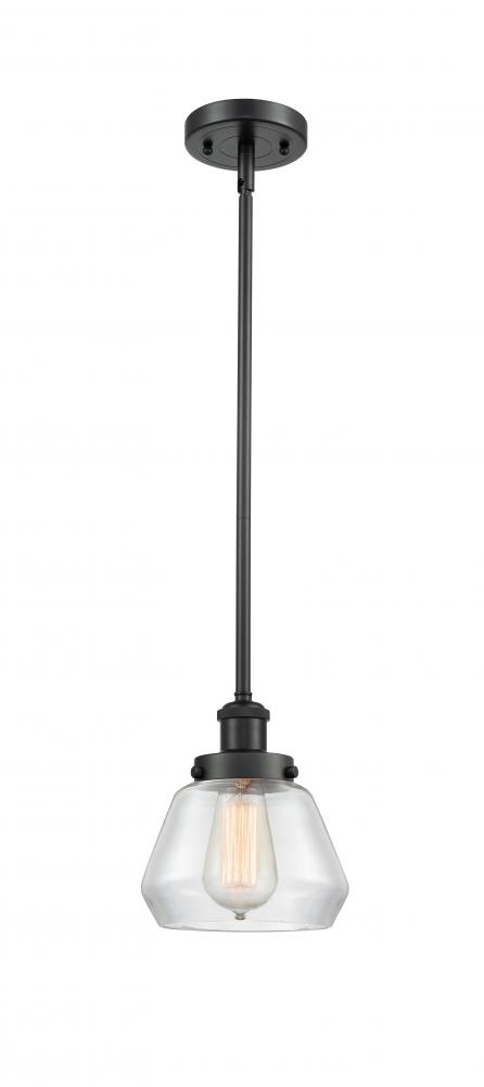 Fulton - 1 Light - 6 inch - Matte Black - Mini Pendant