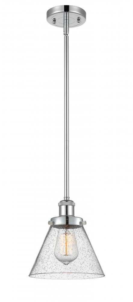 Cone - 1 Light - 8 inch - Polished Chrome - Mini Pendant