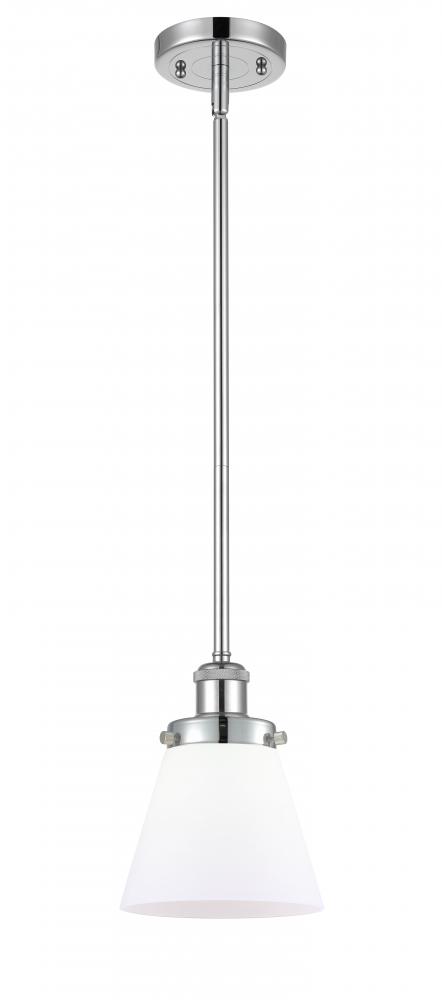 Cone - 1 Light - 6 inch - Polished Chrome - Mini Pendant