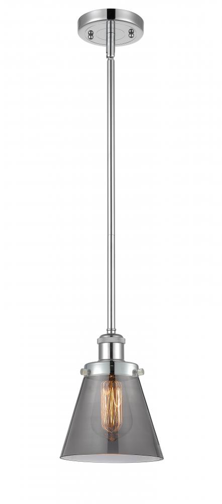 Cone - 1 Light - 6 inch - Polished Chrome - Mini Pendant