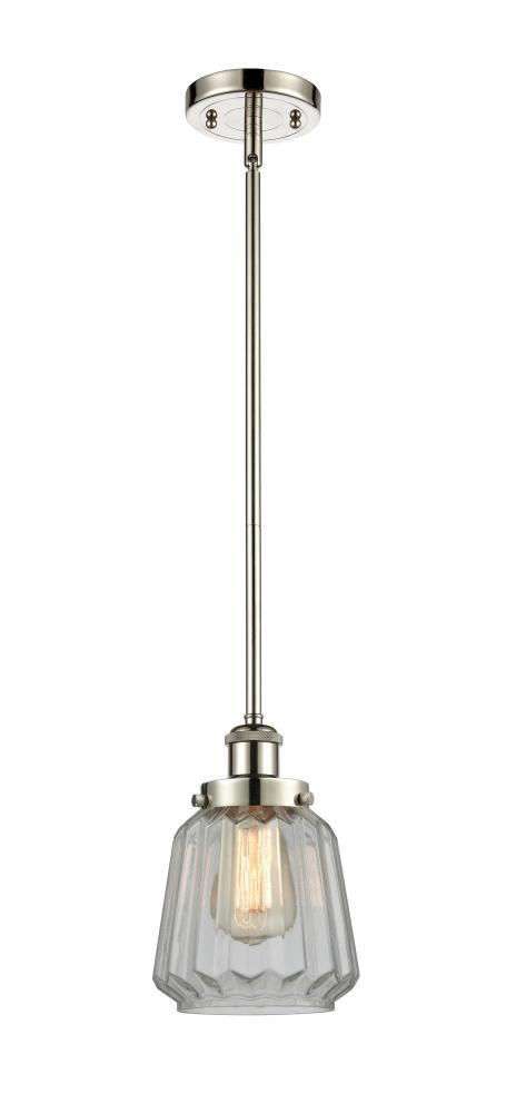 Chatham - 1 Light - 6 inch - Polished Nickel - Mini Pendant