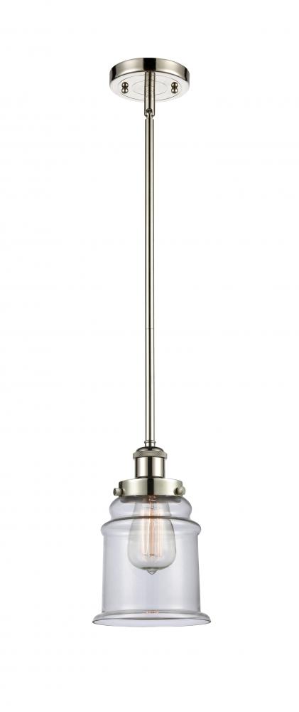 Canton - 1 Light - 6 inch - Polished Nickel - Mini Pendant