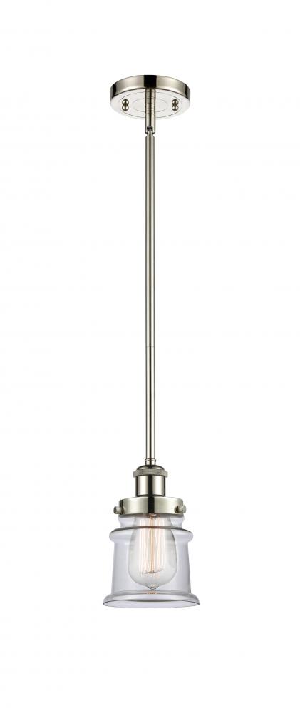 Canton - 1 Light - 6 inch - Polished Nickel - Mini Pendant