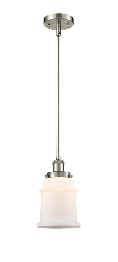 Canton - 1 Light - 6 inch - Brushed Satin Nickel - Mini Pendant