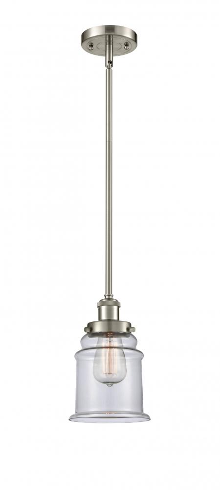 Canton - 1 Light - 6 inch - Brushed Satin Nickel - Mini Pendant