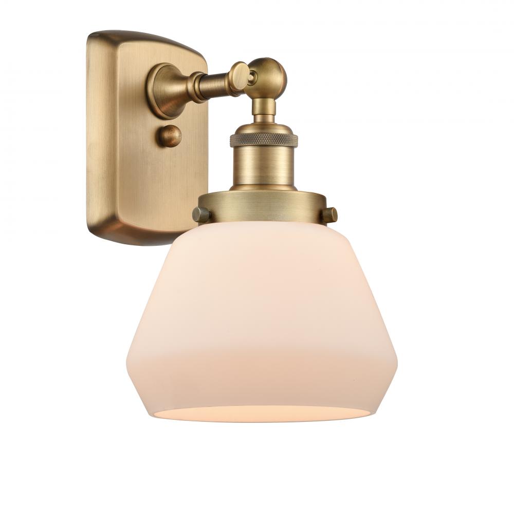 Fulton - 1 Light - 6 inch - Brushed Brass - Sconce