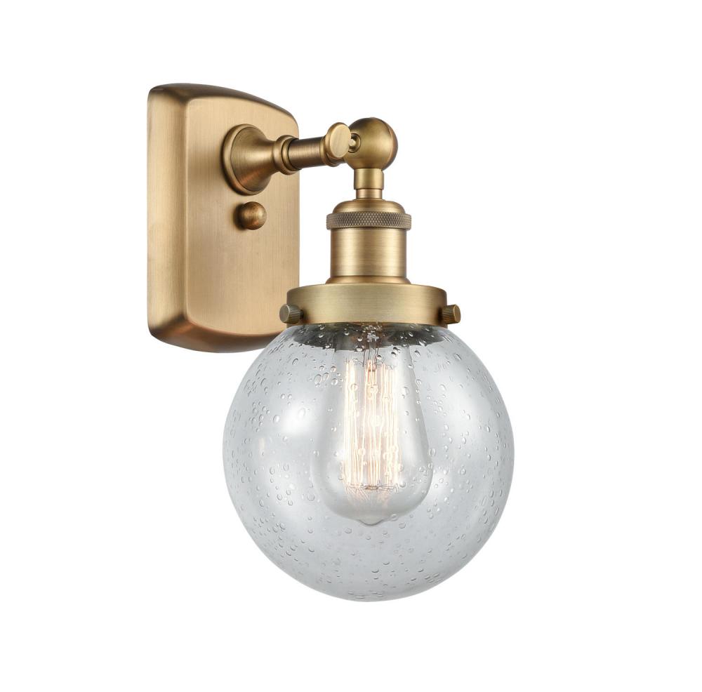 Beacon - 1 Light - 6 inch - Brushed Brass - Sconce