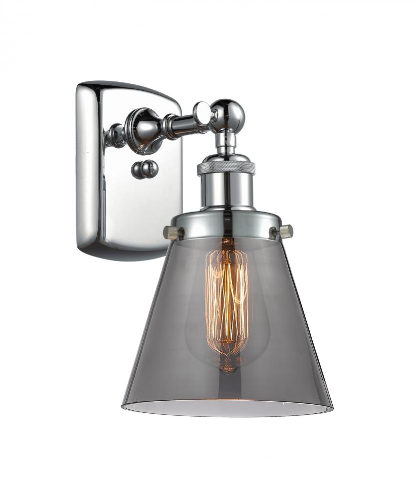 Cone - 1 Light - 6 inch - Polished Chrome - Sconce