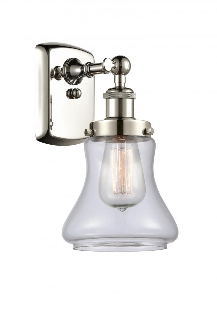 Bellmont - 1 Light - 6 inch - Polished Nickel - Sconce