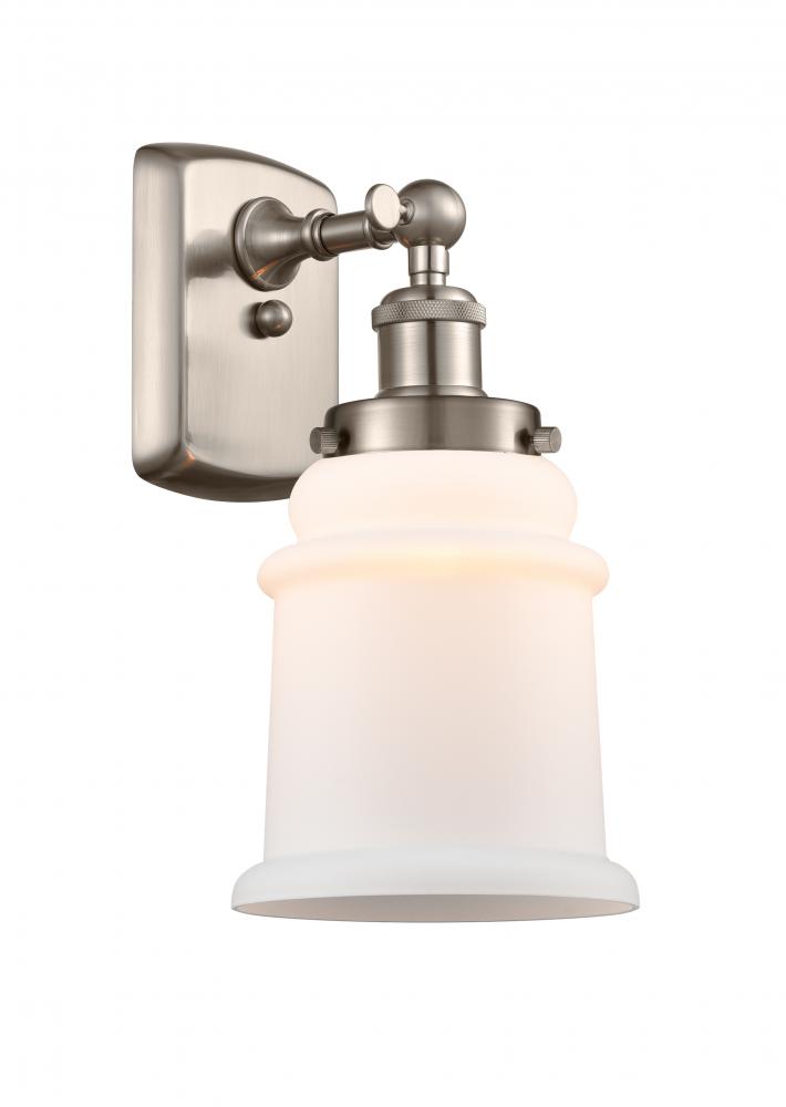 Canton - 1 Light - 6 inch - Brushed Satin Nickel - Sconce