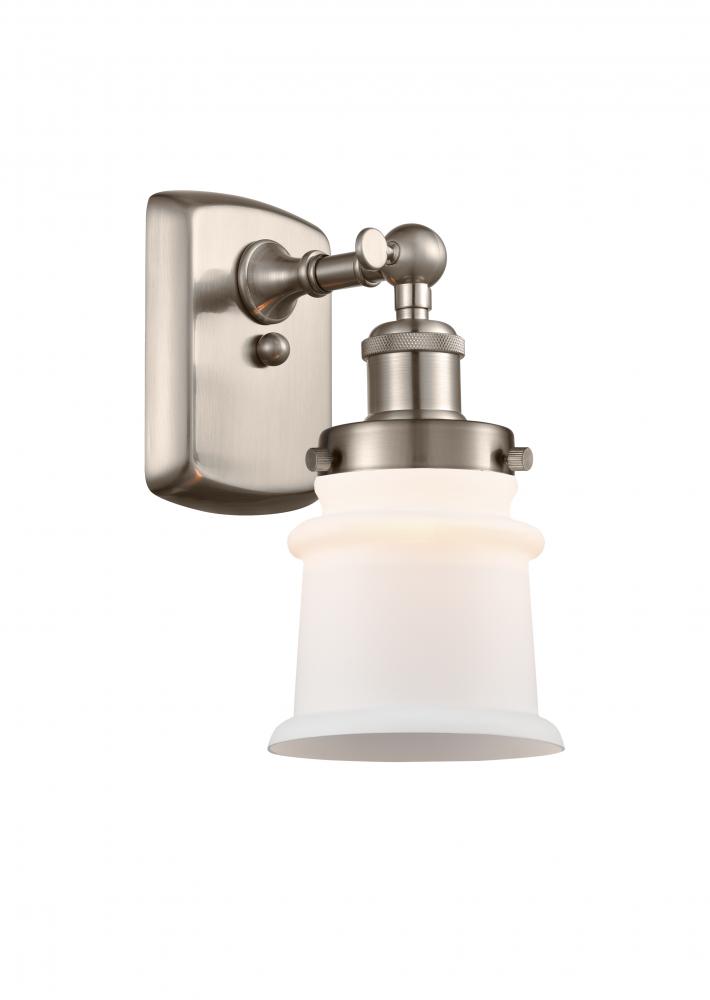 Canton - 1 Light - 6 inch - Brushed Satin Nickel - Sconce