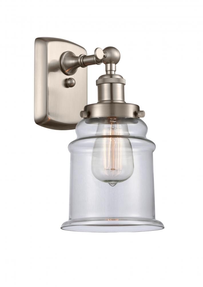 Canton - 1 Light - 6 inch - Brushed Satin Nickel - Sconce