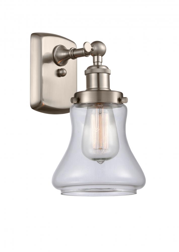 Bellmont - 1 Light - 6 inch - Brushed Satin Nickel - Sconce