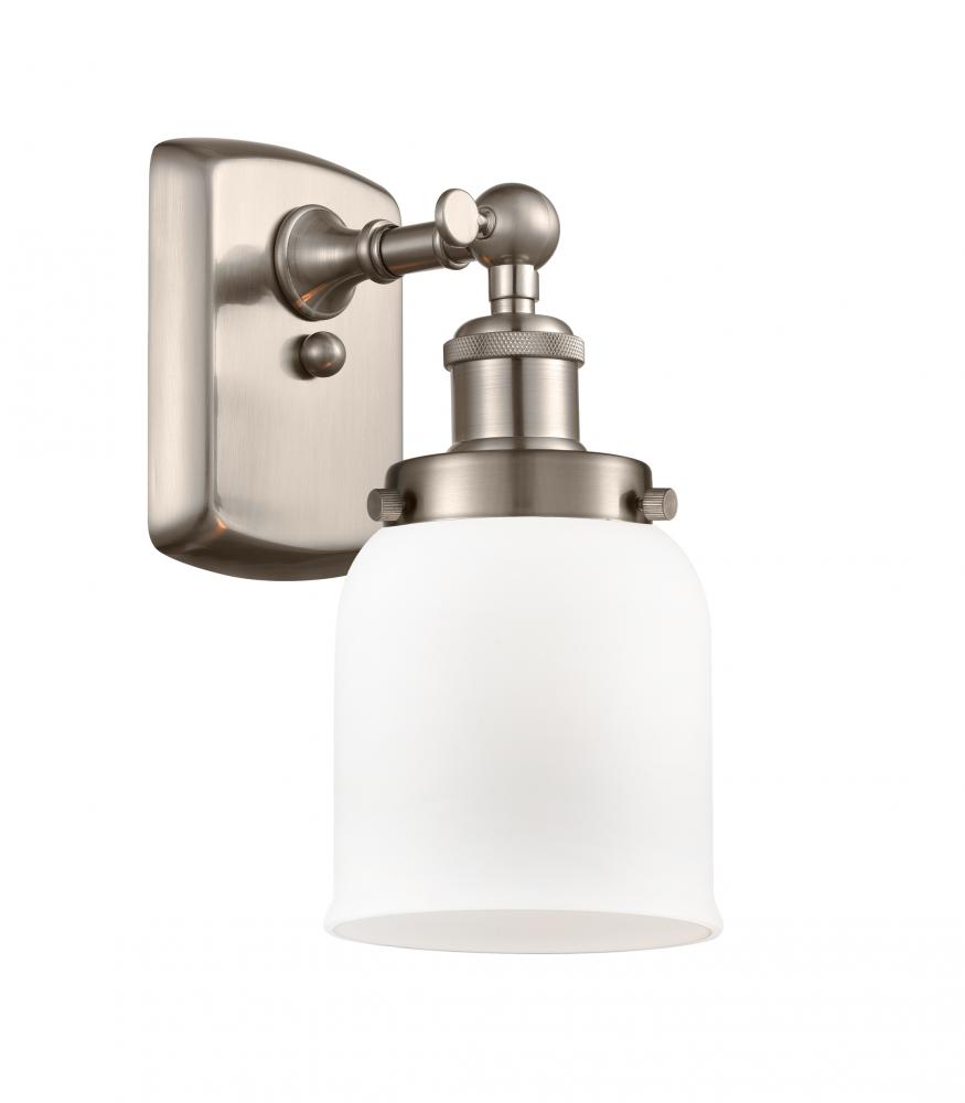 Bell - 1 Light - 5 inch - Brushed Satin Nickel - Sconce