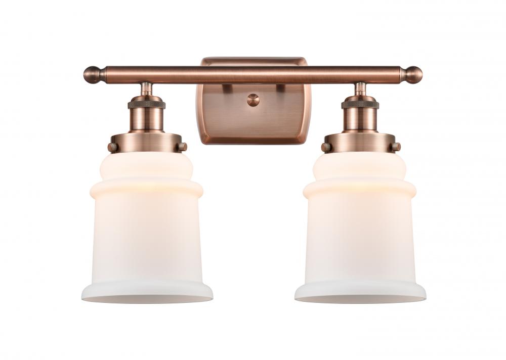 Canton - 2 Light - 16 inch - Antique Copper - Bath Vanity Light